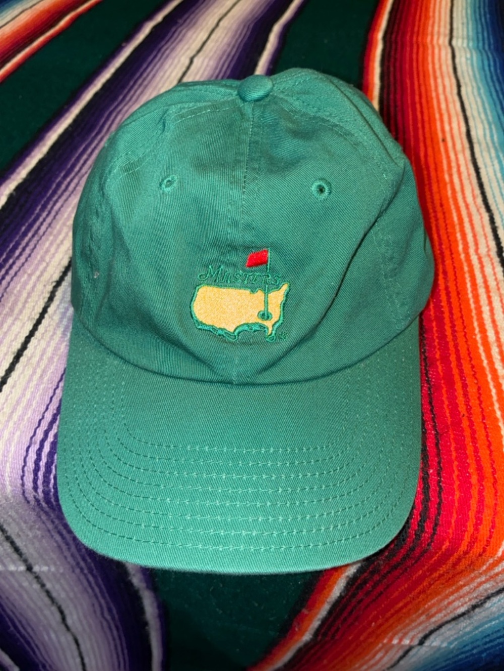 Masters Augusta Green Hat American Needle Golf Dad Hat Strapback